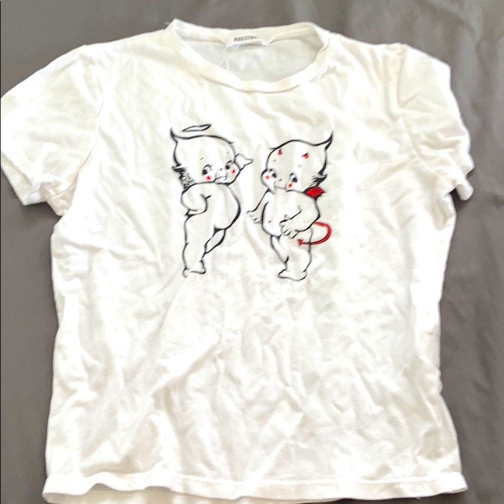 Cute devil and angel shirt.